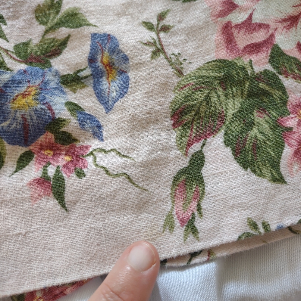 Bushwacker Womans Skirt Size 6 Pink Colorful Floral Print Linen Cotton Blend - Picture 11 of 11